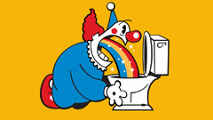 Clowns rainbows toilets puke