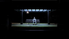 clowns train station dark