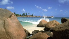 Coast rocks Sea Beaches