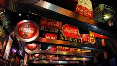 coca-cola logo sign