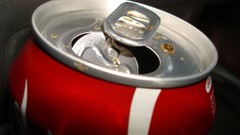 Coca-cola soda cans