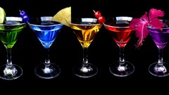 Cocktail alcohol Martini multicolor