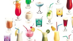 Cocktail alcohol white background drinks vodka liquor