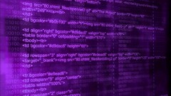 code digital art purple Typography html