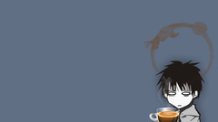 Coffee anime boys simplistic