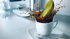 Coffee brown drinking