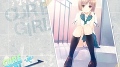 Coffee cartoons anime girls school uniforms seifuku underwear 