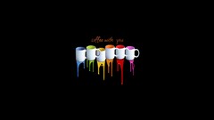 Coffee colors cups minimalistic
