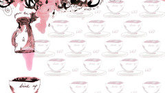 Coffee cup abstract artwork