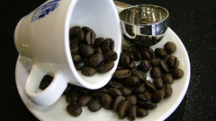 Coffee cups beans Food