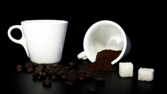 Coffee cups Objects black