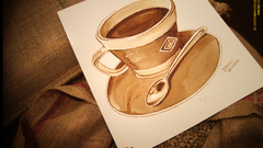 Coffee drawings