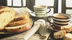 Coffee food Breakfast bread Objects cups