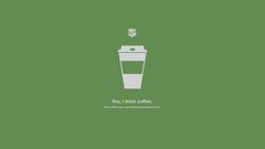 Coffee lie Truth minimalistic digital art vectors Justin Barber