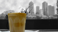 Coffee morning window Food