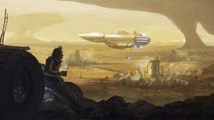 Coffee spaceships vehicles science fiction