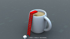 Coffee suicide black humor