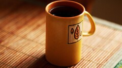 coffee tea yellow morning cup