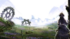 Cogwheel anime girls saber lily artwork fate series Fate 