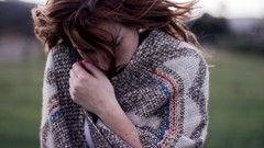 Cold woman long hair freckles redheads