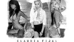 Collage black and white boobs swimsuits Claudia Fijal