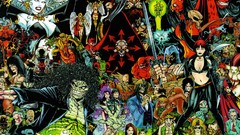 Collage comics drawings demons