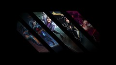 Collage game League of Legends video games panels Vayne