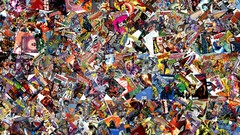 Collage Spider-Man Venom Avengers marvel comics Ms. Marvel