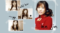 Collage woman Actress asians brunettes bangs ponytails Korean 