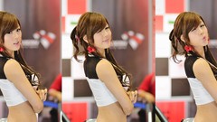 Collage woman asians brunettes models Korean Hwang Mi Hee 