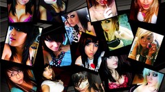 Collage woman emo