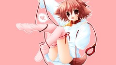 Collar brown eyes short hair hyuuga hinata animal ears pure 