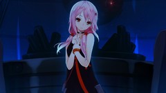 Collar pink hair pink eyes anime girls guilty crown yuzuriha 