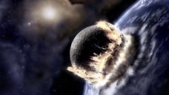 Collision planets outer space