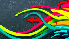 Colored brightly Doodle lee doo plz