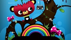 colorful fantasy art rainbows digital art