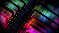 colorful lines abstract digital art render