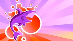 colorful shark artwork fantasy art fish Animals