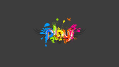 Colorful words widescreen play