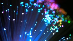 Colors bokeh multicolor optical fiber