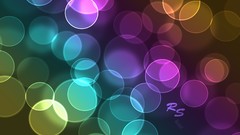 Colors circles bokeh shining