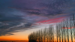 Colors field clouds twilight