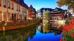 Colors multicolor rivers cityscapes