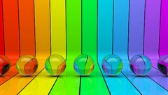Colors stripes spheres multicolor rainbows