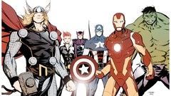 Colors The Avengers artwork marvel comics
