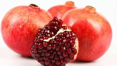 Colors Vitamins fruits fresh strong pomegranate