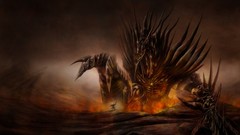 Colossus death interior artwork fantasy art Francisco Garcés