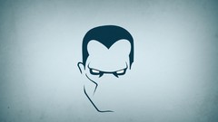 Colossus X-Men blue background superheroes minimalistic blo0p 