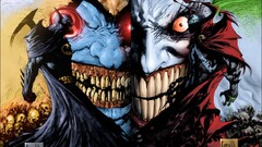 comic art comics face Batman joker artwork