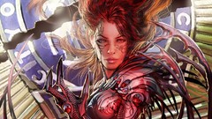 Comics red eyes redheads artwork witchblade bodysuits comics 